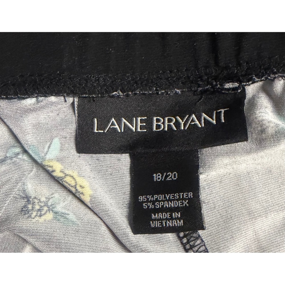 Lane Bryant Black Floral Faux Wrap High Low Maxi Skirt Plus Size 18/20 Spring - Picture 4 of 4